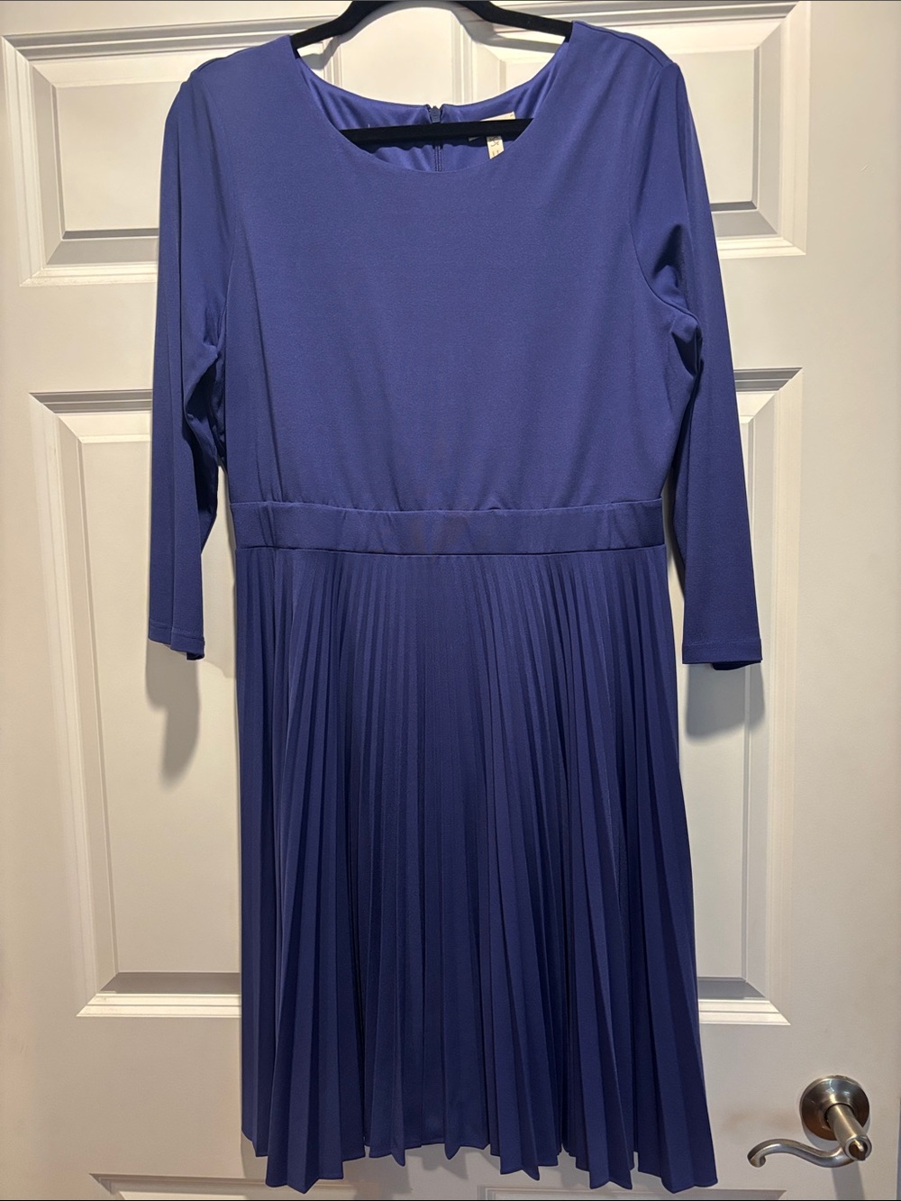 Matilda Jane Pleated Long-Sleeve Dress in Royal Blue